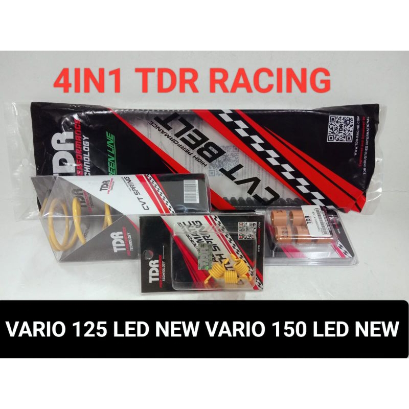PAKETAN KIRIAN MATIC TDR UPGRADE PERFORMA VARIO 125/150 NEW LED PER CVT TDR ROLLER TDR VANBELT TDR P