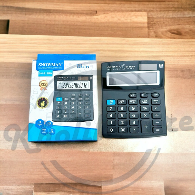 

Calculator 12 digits Snowman SN-812BN
