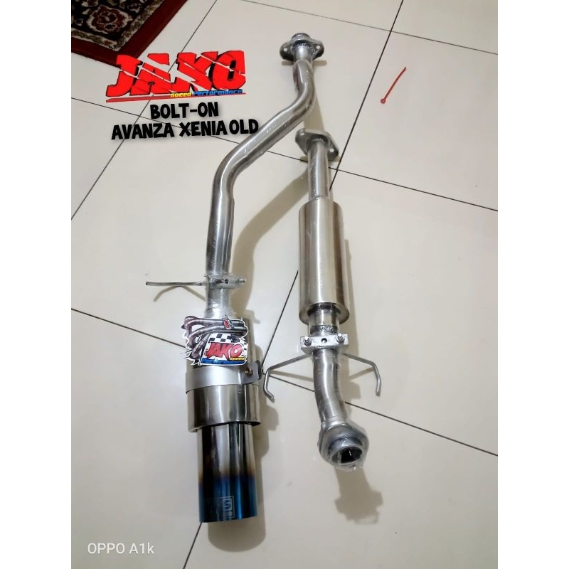 knalpot bolt on avanza xenia old 1300 cc sperpart exhaust mobil