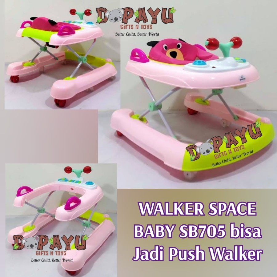 WALKER SPACE BABY SB705 ALAT BANTU BELAJAR JALAN BAYI APOLLO