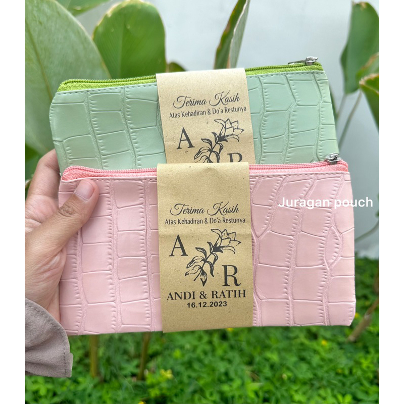 (minimal order 100)souvenir pouch croco pouch croco dompet croco souvenir dompet souvenir pouch pern