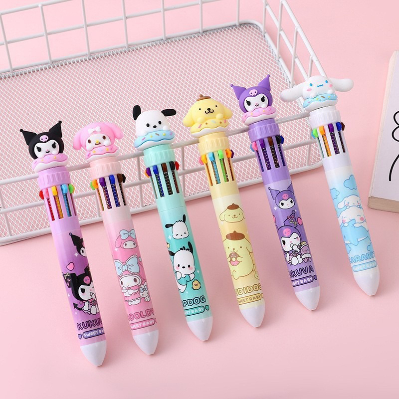 

Pulpen 10 Warna Karakter Sanrio