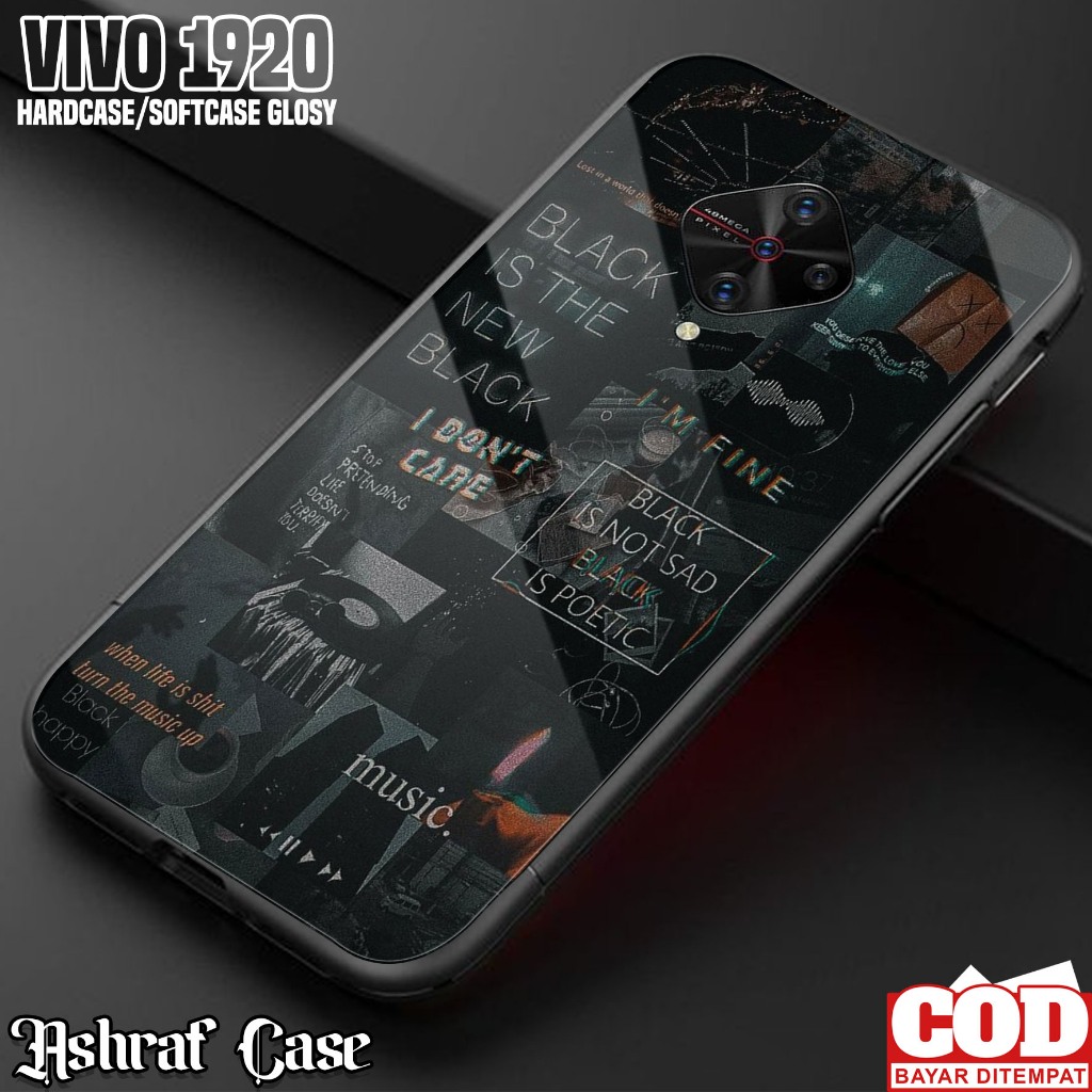 Case VIVO 1920 - Casing VIVO 1920 Terbaru ( AESTH ) Silikon Hp Vivo 1920 - Softcase Glass Kaca - Kes