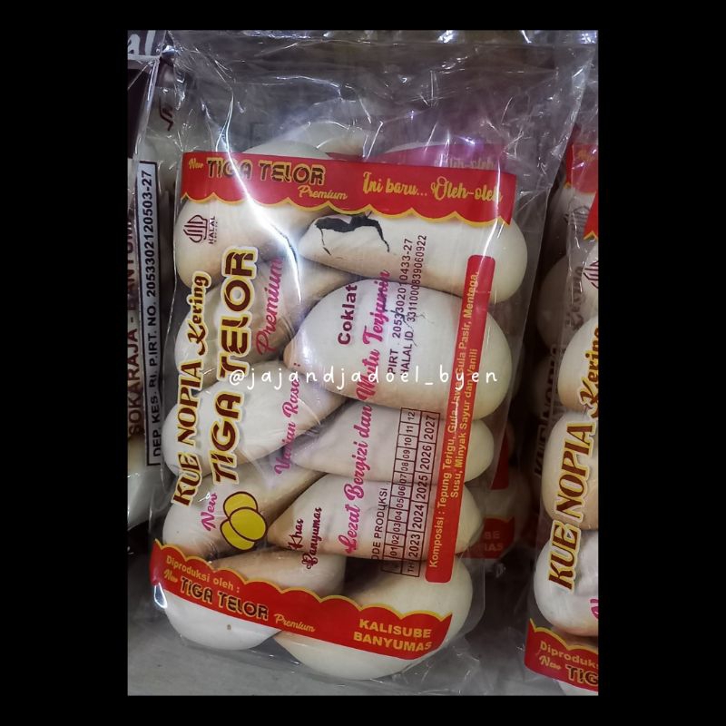 

KUE NOPIA 3 TELUR khas Banyumas gula jawa aseli