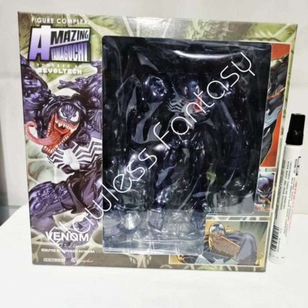 Revoltech Amazing Yamaguchi Spiderman Black Venom Action Figure