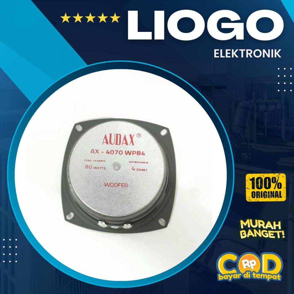 SPEAKER AUDAX AX 4070 WOOFER 4 INCH WOOFER AUDAX 80 WATT ORIGINAL