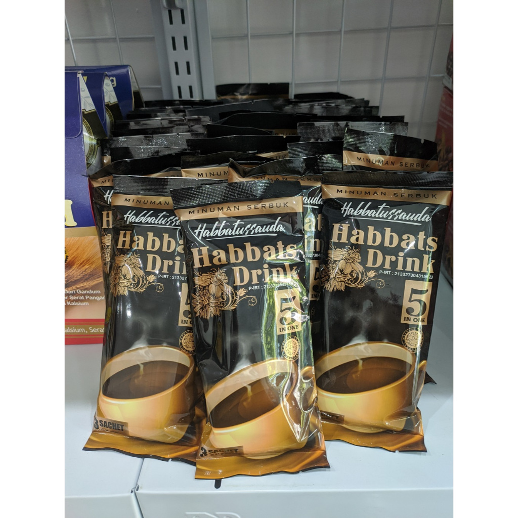 

Kopi Herbal Habbatussuda Suplemen Kopi Bubuk Habbats Drink isi 3 Sachet 5 in 1 Serbuk