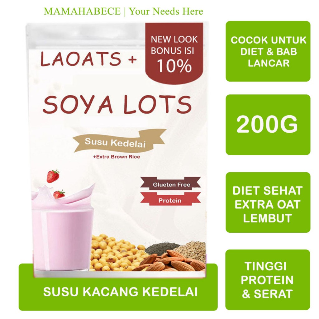 

Susu Kedelai Whey Tinggi Protein Oatmilk Diet Penurun Berat Badan Laoats