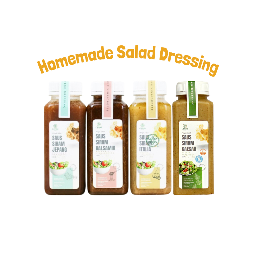 

Paket Combo 4 Genki Plant Homemade Salad Dressing/Saus Siram Salad