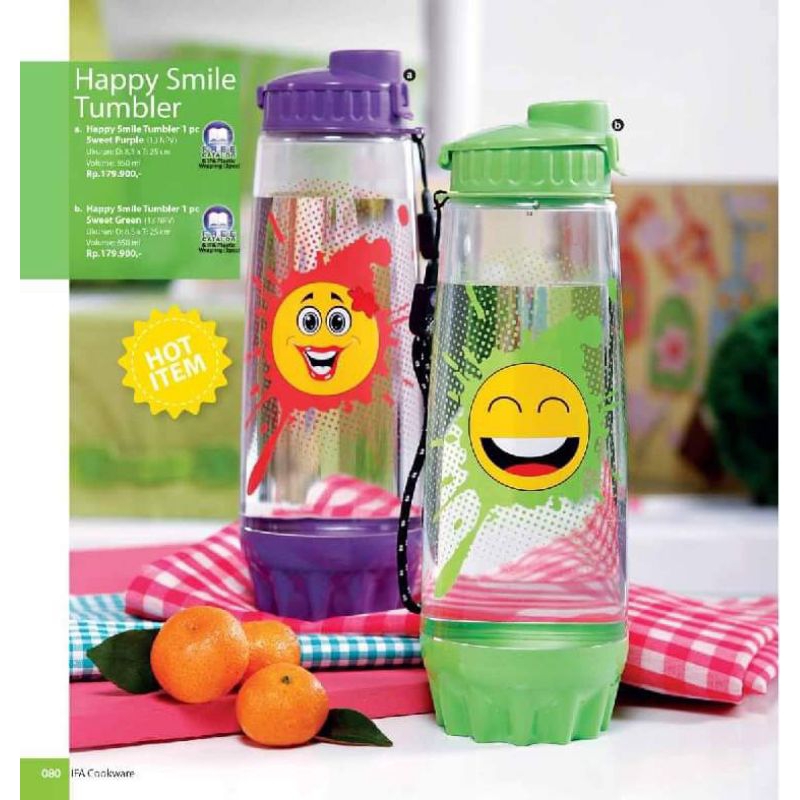 IFA COOKWARE happy tumbler SALE 29k/pcs bhn acrilic ready wrn hijau sisa 2pcs