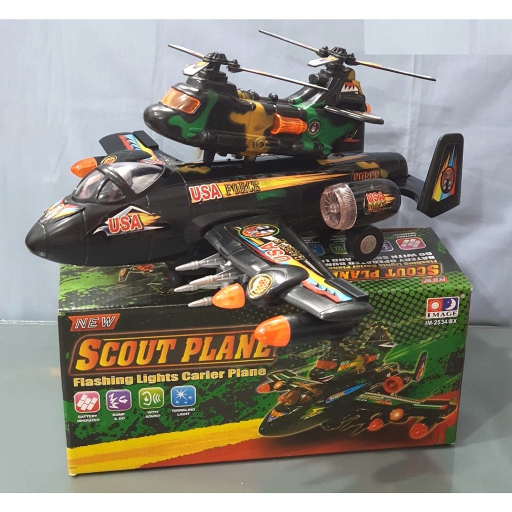 IM-2534/BX Mainan Aank Scout Plane / Pesawat B/O
