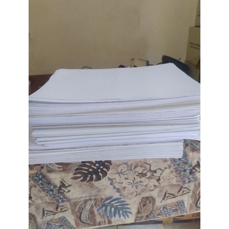 

Kertas HVS 1/2 F4 / A4 / F4 bekas 1 sisi 1Kg