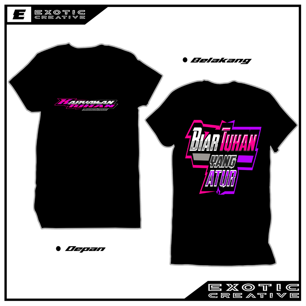 Kaos Tshirt Baju Distro Biar Tuhan Yang Atur Karyawan Tuhan Dekengan Pusat Premium Terbaru