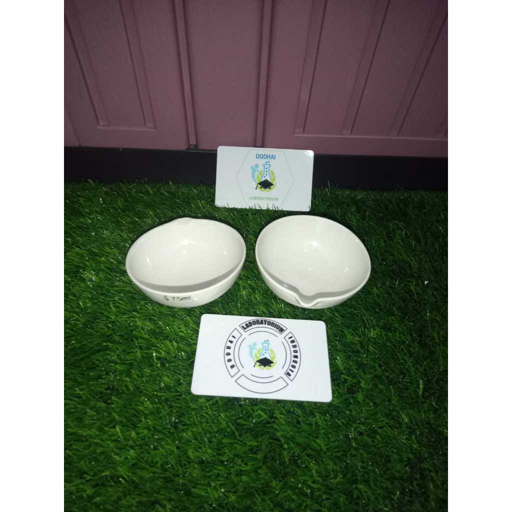 Evaporating Dish, Cawan Porselin, Cawan Porcelain, Cawan Penguap 75ml
