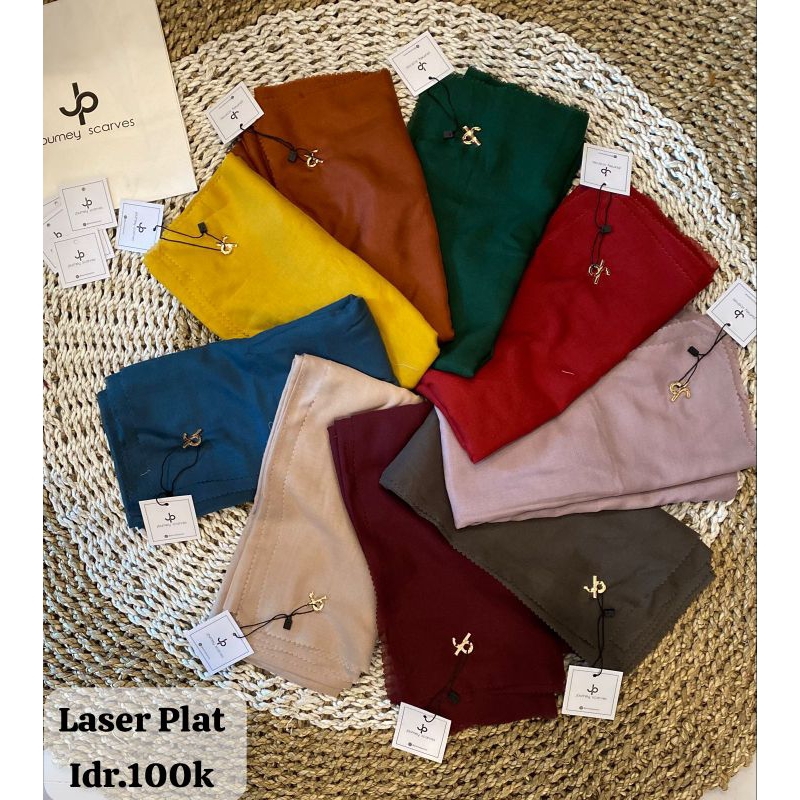 Hijab Polos Journey Scarves Laser Cut