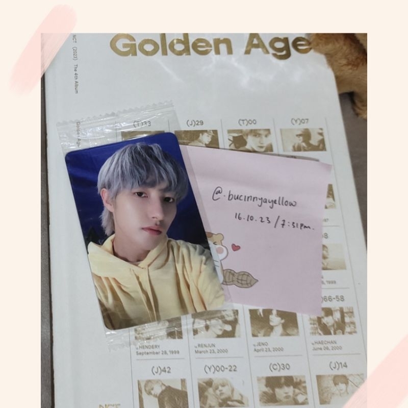 Renjun pob bene ktown4u golden age nct 2023 archiving ver collecting pb nct dream photocard pc offic