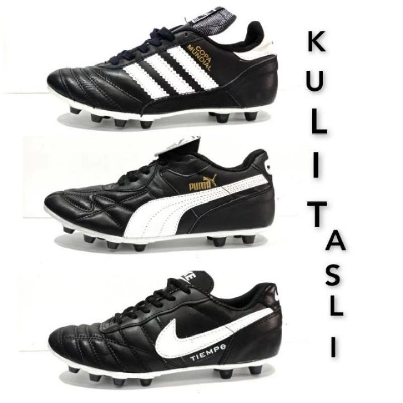 SEPATU BOLA KULIT 100% ASLI