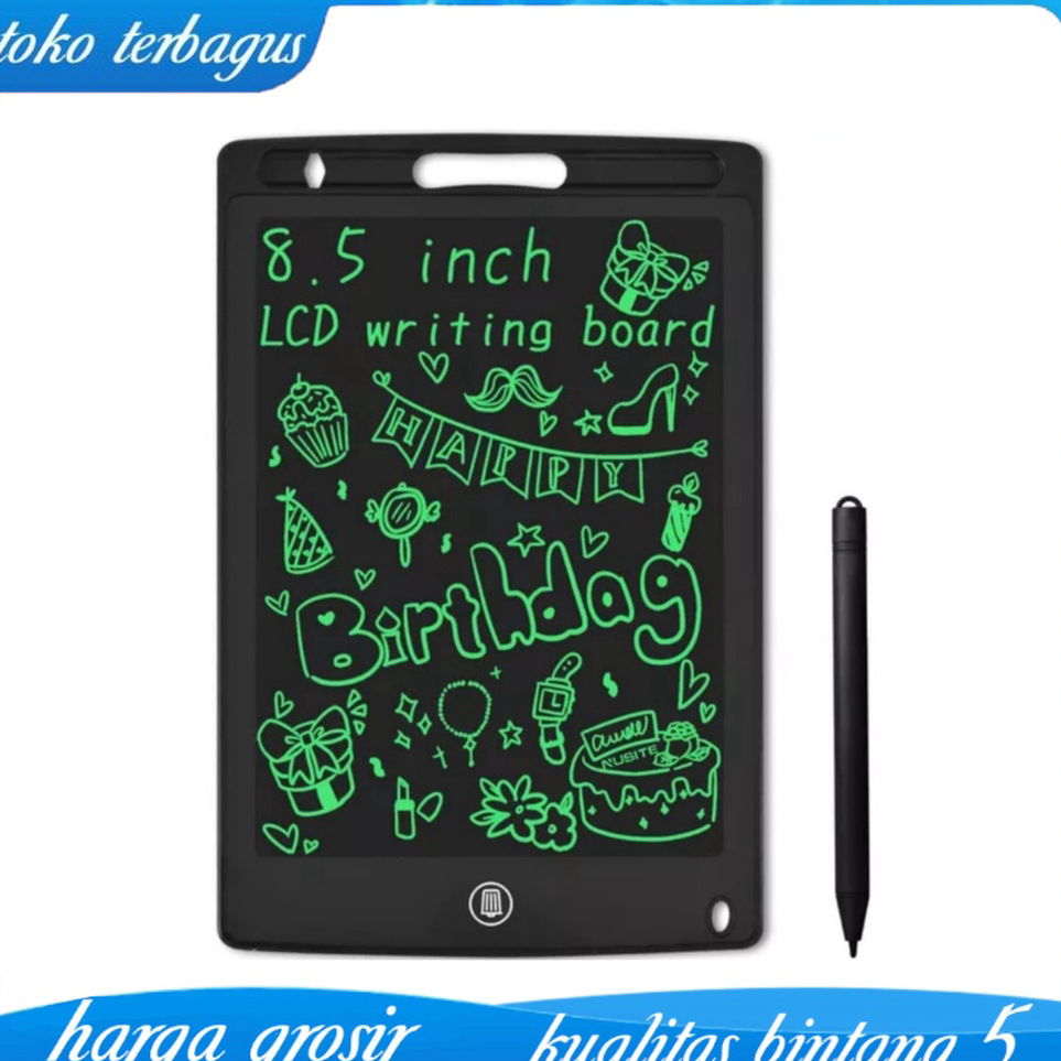 

➥☈✥ LCD Writing Drawing Papan Tulis Gambar Notes Tablet 8.5" inch Praktis