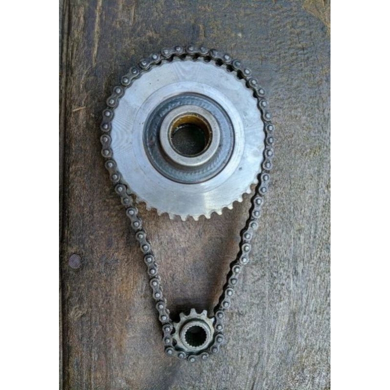 gigi gear gir ger rantai teming pengantar penghubung dinamo dobel stater honda grand supra revo lege