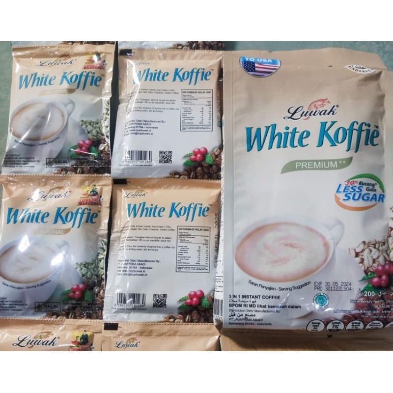 

luwak kopi putih luwak white coffee koffie 1rtg@20g