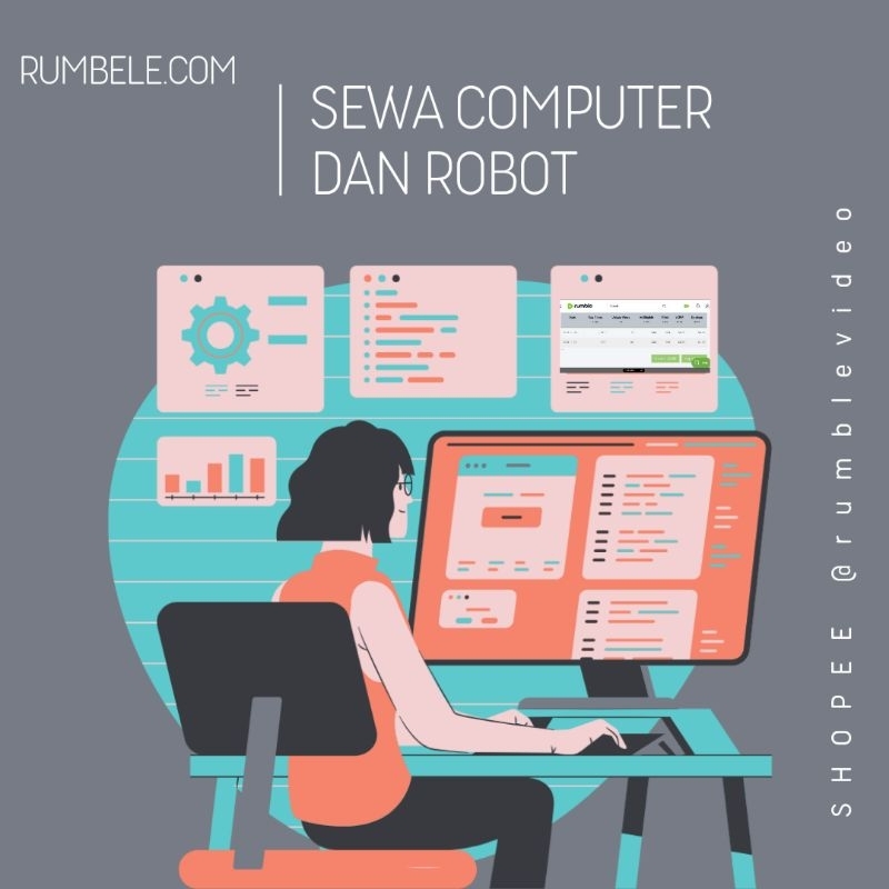 SOFTWARE (24JAM) JASA SEWA LAPTOP DAN ROBOT UNTUK RUMBLE.COM