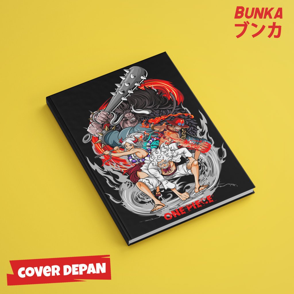 

Note Book Aesthetic Anime One Piece Battle Onigashima Design Hardcover A5 Buku Tulis Catatan Notes Agenda Planner Jurnal vintage buku catatan story book kado anniversary valentine cowok cewek murah