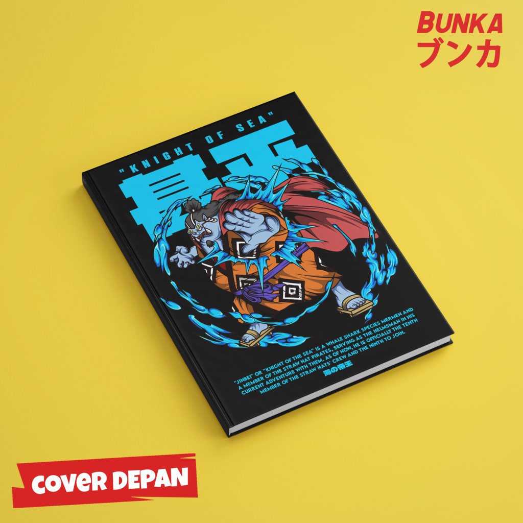 

Note Book Aesthetic Anime One Piece Jinbe Design Hardcover A5 Buku Tulis Catatan Notes Agenda Planner Jurnal vintage buku catatan story book kado anniversary valentine cowok cewek murah