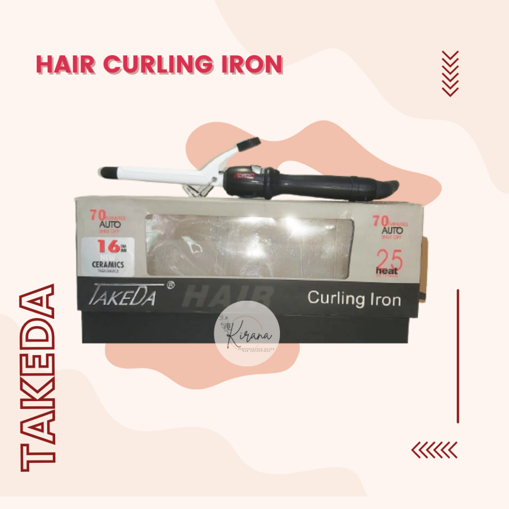 Takeda Curling Iron Ceramic 19mm | Pengeriting Rambut
