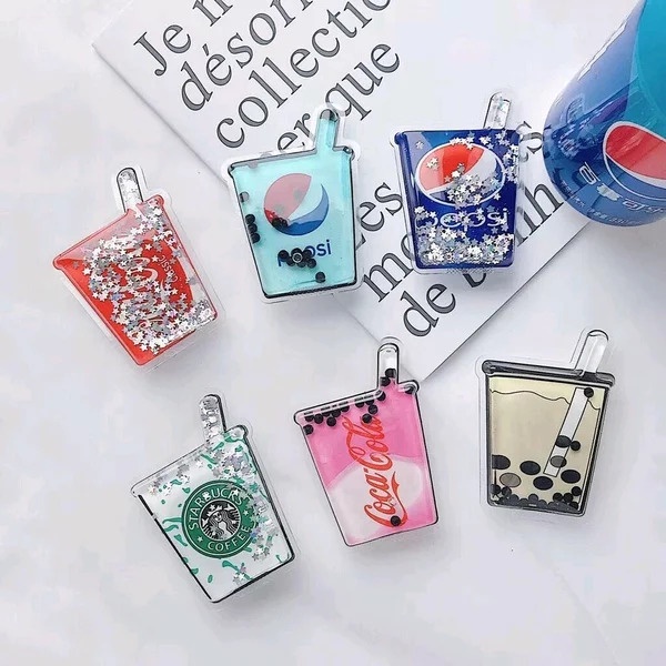 Moving Glitter PopSocket Boba