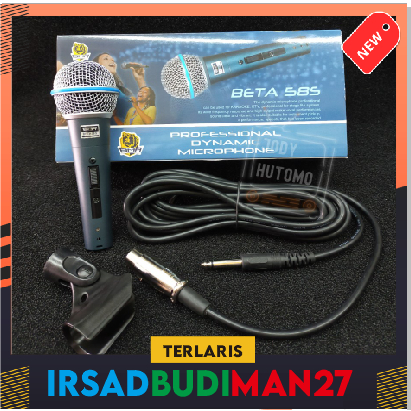 Microphone BMA BETA-58S Mic BMA Beta-58S Vocal Mic Kabel BMA