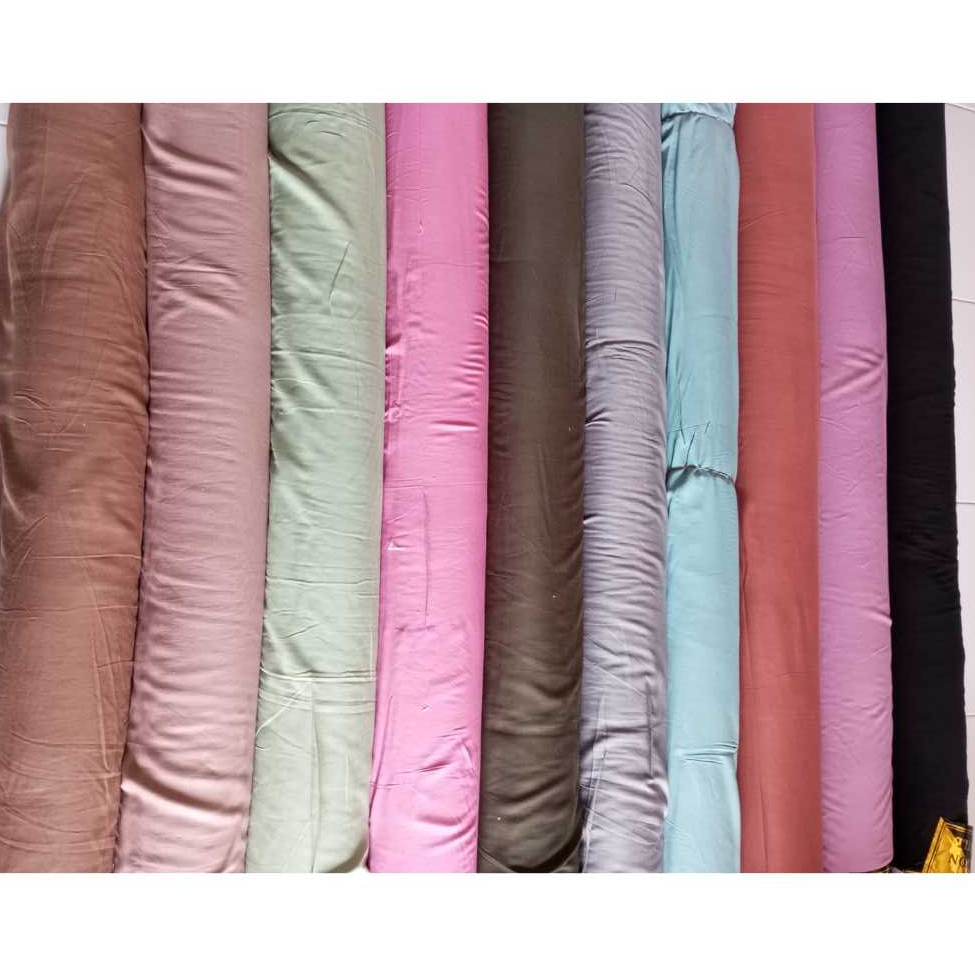 RAYON TWILL POLOS BAHAN HALUS DAN ADEM| GAMIS DASTER PIYAMA/BAJU RUMAHAN HARGA PER SETENGAH METER (0