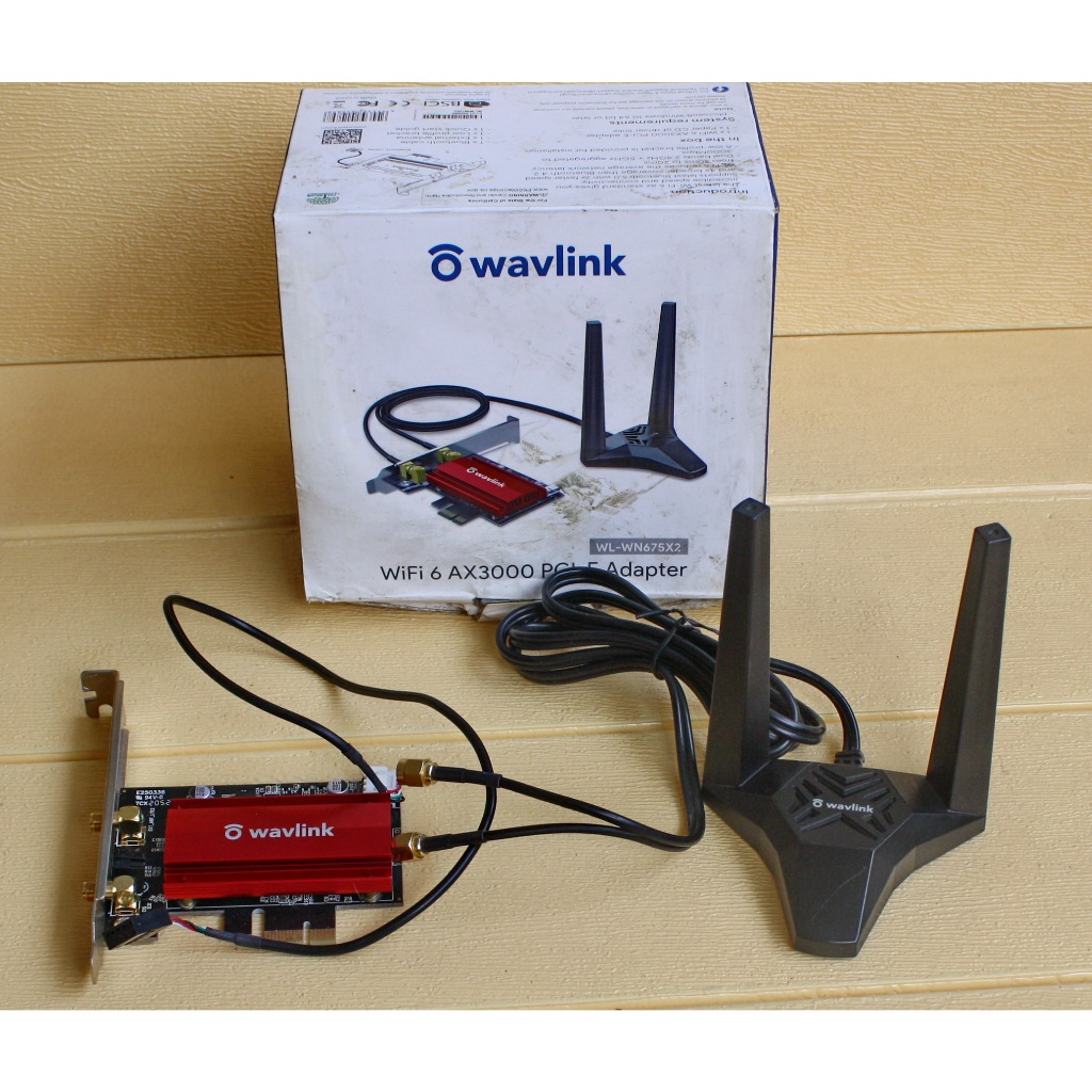 Wavlink AX3000 Next-Gen Wifi 6 Dual Band PCIe Adapter with Bluetooth 5 GAMING WIFI GAMING 3D