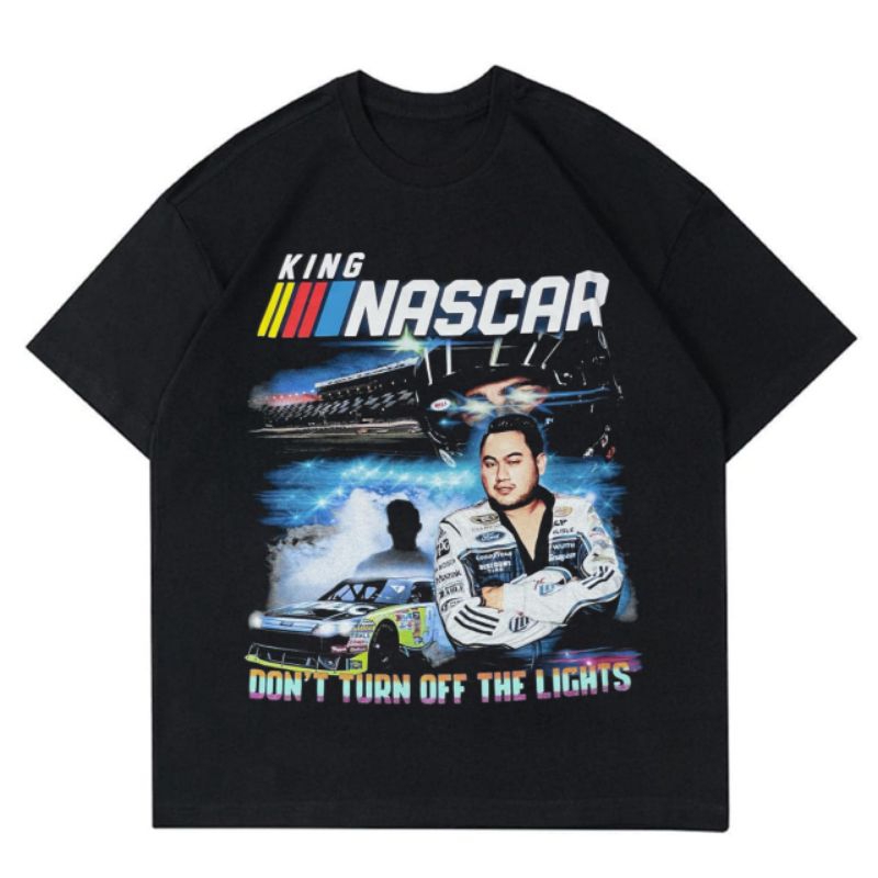 KAOS KING NASCAR BAJU PLESETAN OPPA NASSAR DANGDUT MERCH TSHIRT PARODI PARODY TEE LOKAL IMPORT VINTA