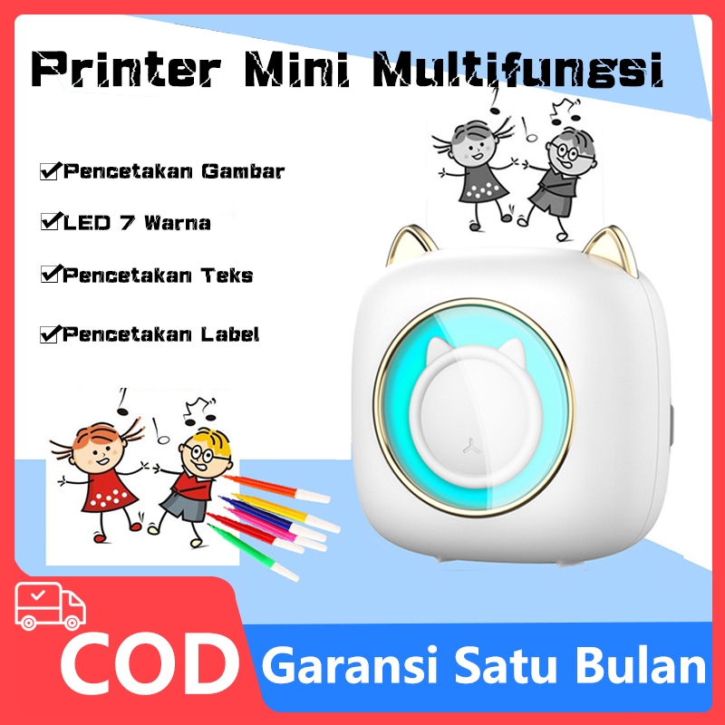 2023 Printer Mini C23 Baru / Printer Teks / Printer Gambar / Printer Label / Printer Thermal Portabe