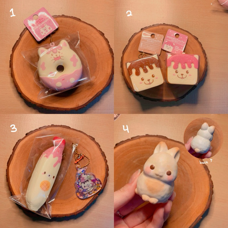 FLASHSALE SQUISHY (pepperchacha bonbon, yummibear, ibloom rabbit pykotama)