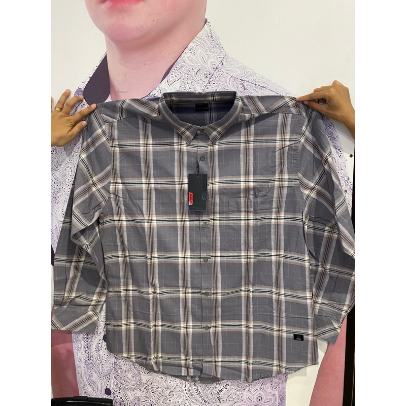 kemeja flanel S135 big size