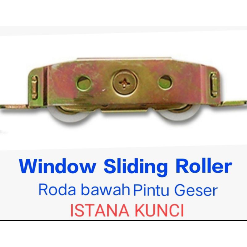 Roda bawah sliding double / Roda bawah pintu geser pintu lemari jendela