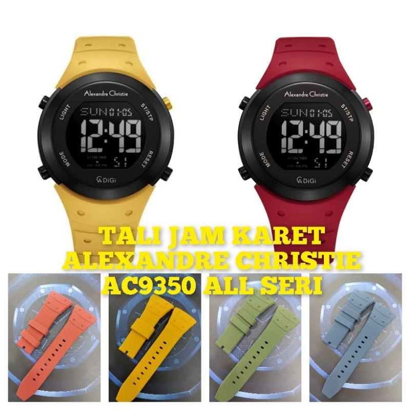 Tali Jam tangan karet buat Alexandre Christie AC 9350 All seri