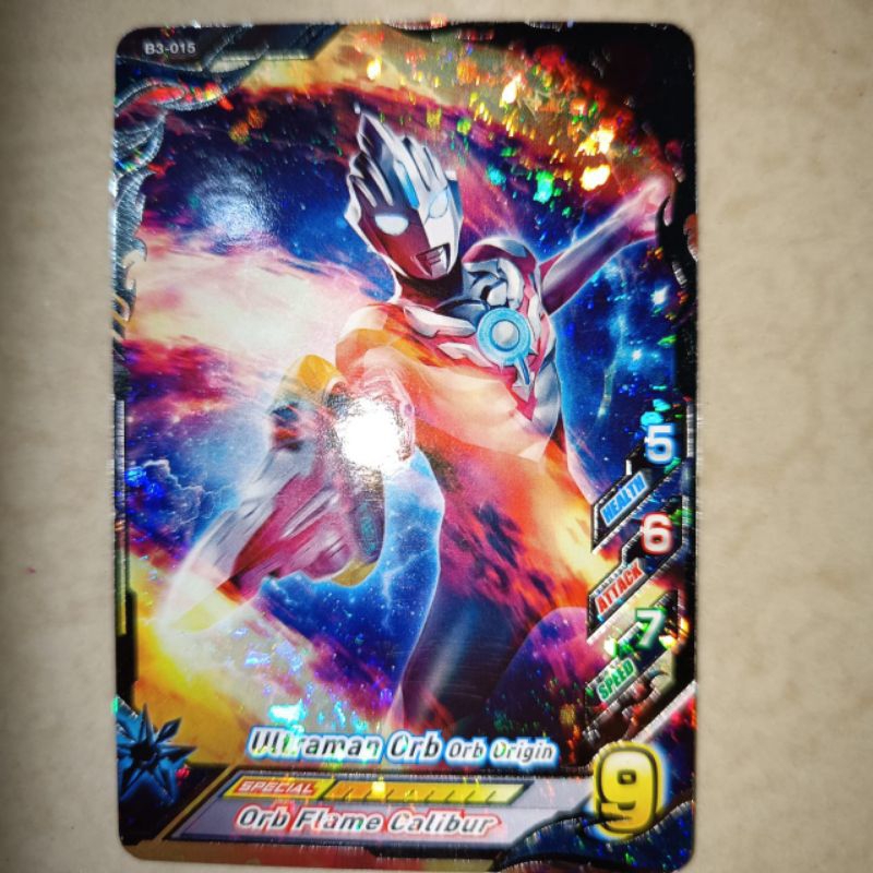 kartu Ultraman fusion fight orb origin