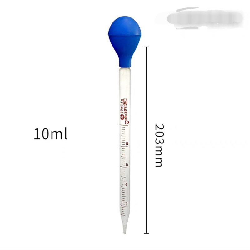 Pipet tetes kaca skala 10 ml 5ml 25 ml pipet berskala pipet ukur