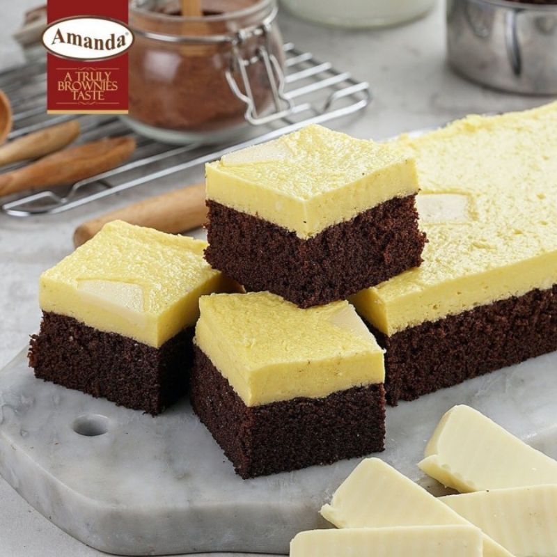 

Amanda Cheese Cream || brownies kukus keju enak oleh oleh bandung jakarta