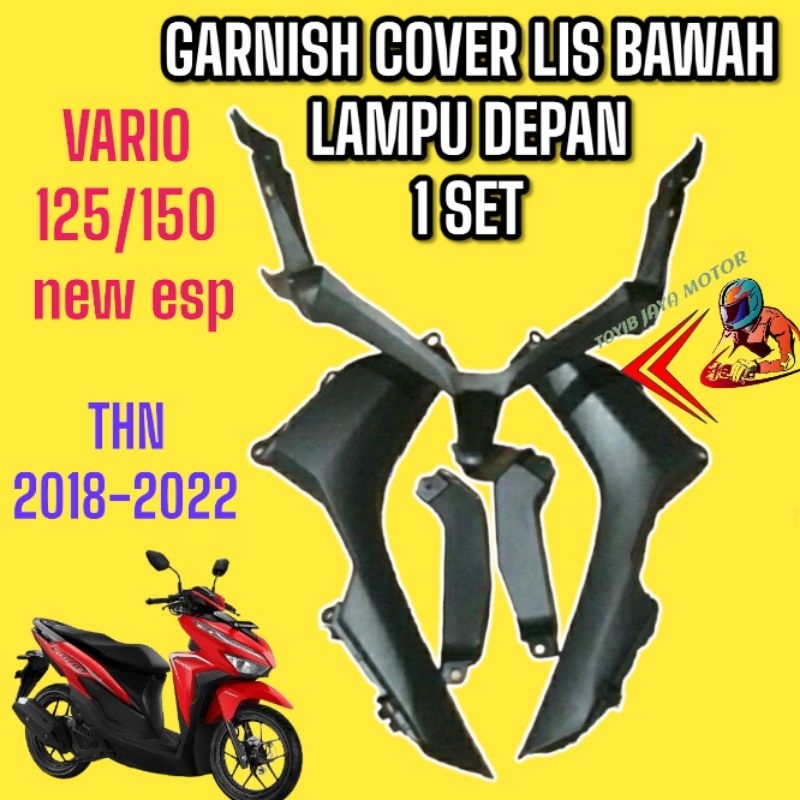 Garnis Cover lis bawah lampu depan set vario 125/150 new esp 2018-2022