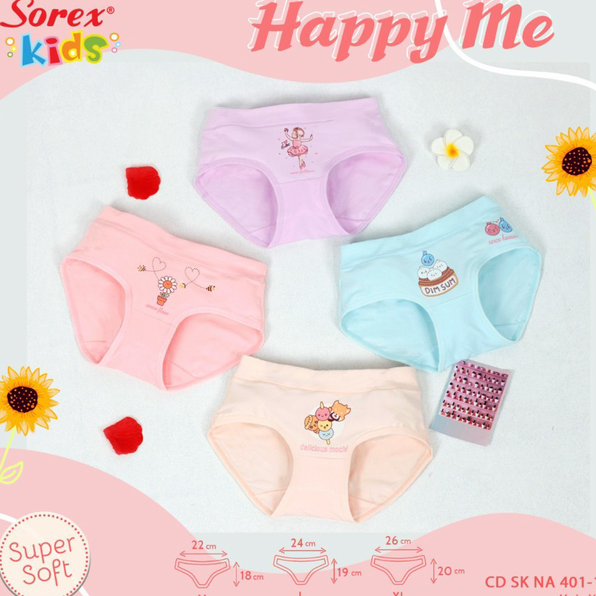 NLSS4279 (COD )NEW_PRODUCT cd celana dalam segitiga anak perempuan sorex kids girl seri NA 471 452 4