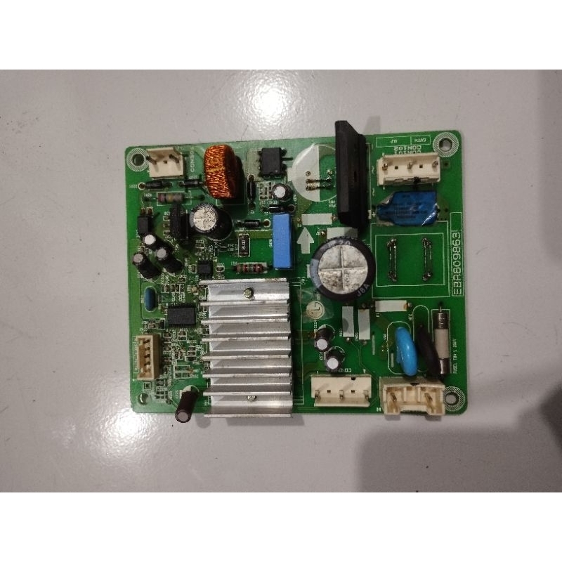 Modul pcb kulkas frezer rak LG inverter barang original kode part EBR8098 6334 / 6339