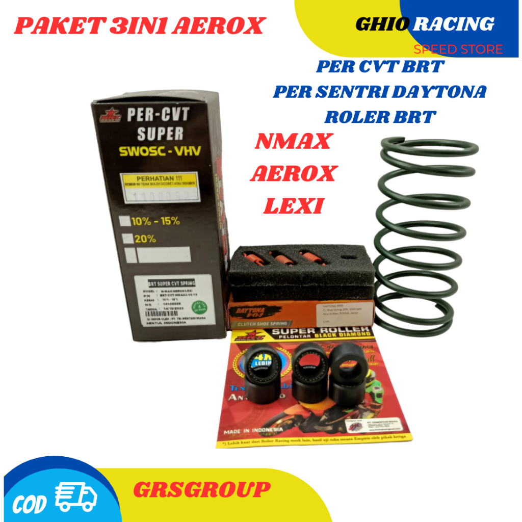 Paket kirian BRT Nmax Aerox Lexi Roller Per CVT BRT Per sentri Paket 3in1