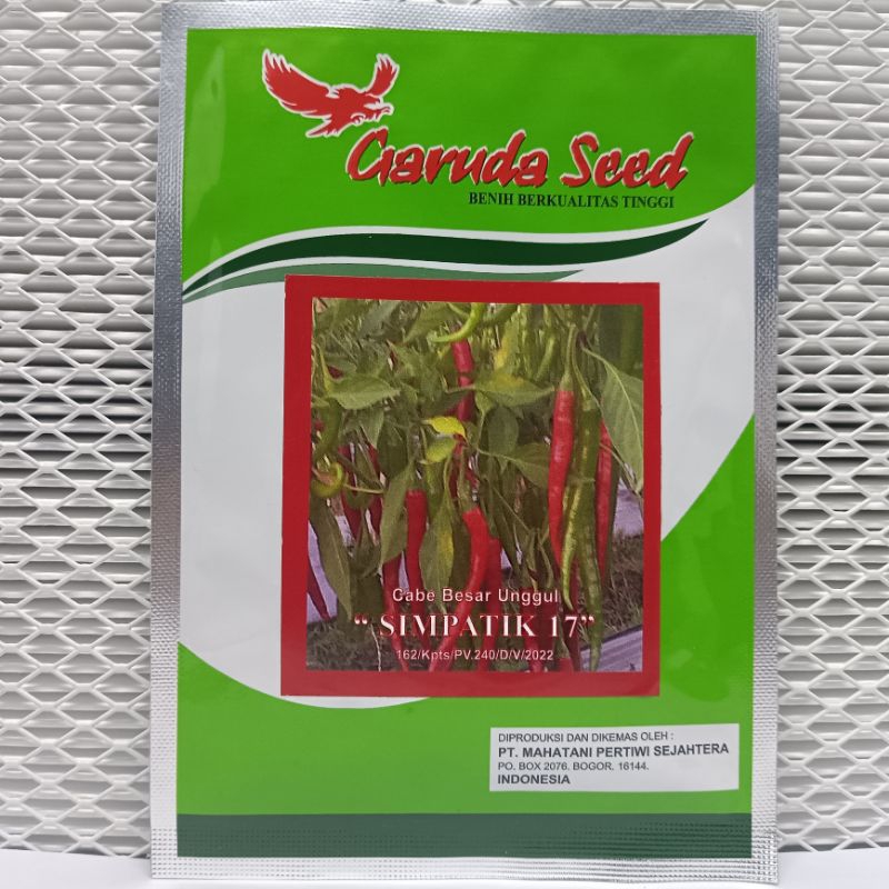 (BISA COD) 10 GRAM - BENIH BIBIT CABE MERAH BESAR UNGGUL "SIMPATIK 17" - GARUDA SEED