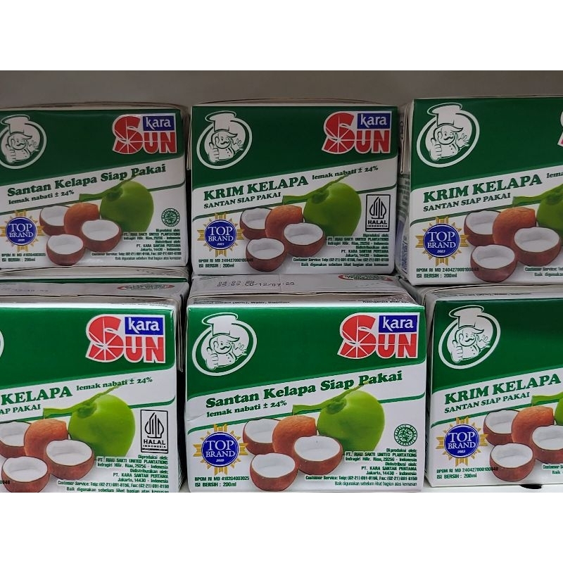 

Sun Kara Santan hijau 200ml