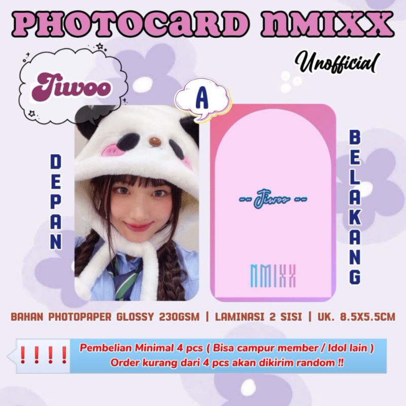 Photocard NMIXX - JIWOO / Photocard Unofficial / Photocard  JIWOO NMIXX / PC JIWOO / NSWER / PC NMIX