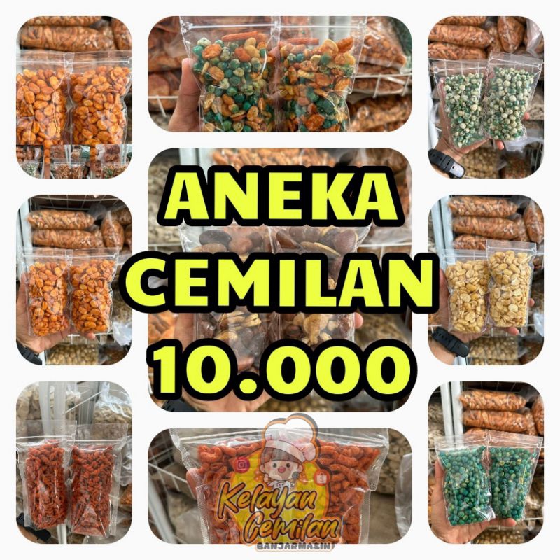 

Aneka Cemilan Serba 10.000 | Basreng | Kripsus Ayam | Makaroni | Kacang Koro | Soes Mini