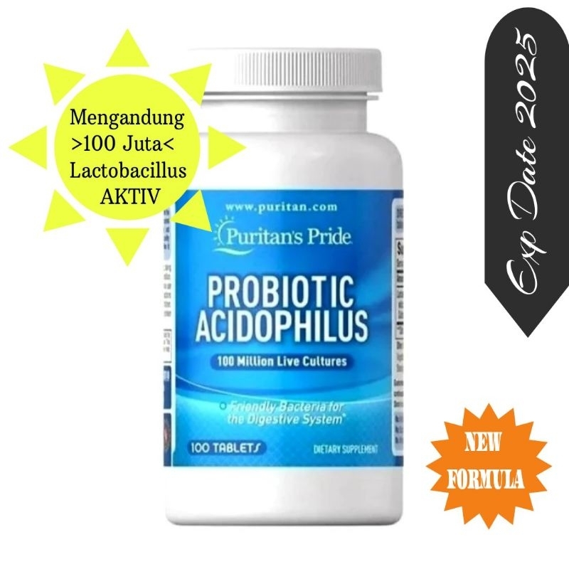 Puritan Pride Probiotic Acidophilus 100 Tablet - Puritans Pride Acidophilus
